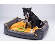 Kiwi Walker Schlafsofa aus Memory-Schaum, Größe XL (95 x 65 x 26 cm), Orange/Grau