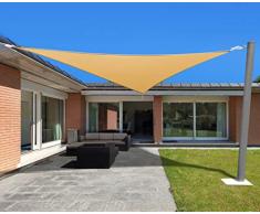Henkelion Sonnensegel rechteckig Dreieck 910 x 910 x 910 Dreieck: 2,7 m x 2,7 m x 2,7 m.