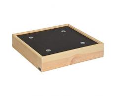 WAGNER Pflanzenroller Maxigrip 38 x 38 cm I Pflanzenroller & Blumenroller für Außenbereich + Innenbereich I Kübelroller aus Holz (FSC-Zertifiziert) I Tragkraft 200kg I Made in Germany – 20006001