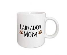 3dRose mug_154150_2 Labrador Dog Mom Becher, keramik, ceramic