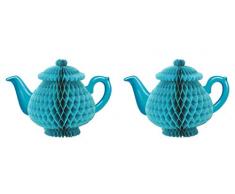 Beistle Alice im Wunderland Teekanne, Mittelstück Tissue Teapot Centerpiece blau