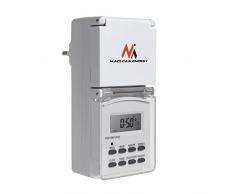 Maclean MCE08G Digital Zeitschaltuhr für Außenbereich mit 10 Programmen