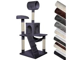 Kratzbaum, Kletterbaum für Katzen, 133 cm Höhe, Farbe wählbar