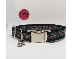 Jimmy und Katz Hundehalsband Schutzengel 35cm - 58cm x 2,5cm