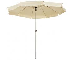 GoodSun Sonnenschirm BE, natur, 240 cm rund, Gestell Stahl/Kunststoff, Bespannung Polyester, 3.4 kg