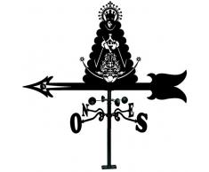 Arthifor Sonnensegel mit Silhouette von Jungfrau Rocio, matt schwarz