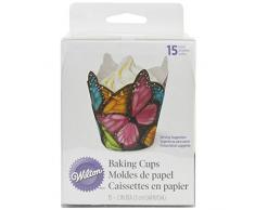 Wilton 415-2172 Backförmchen mit Schmetterlingsmotiv, 15 Stück