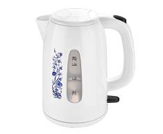efbe-Schott SC WK 1080.1 ZWM kabelloser Wasserkocher mit blauem Zwiebelmuster-Dekor, 2200, Kunststoff, 1.7 liters, Weiß/Zwiebeldekor