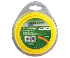 Riegolux 107635 Rasentrimmer, Nylon, rund, Gelb, 3 mm x 10 m