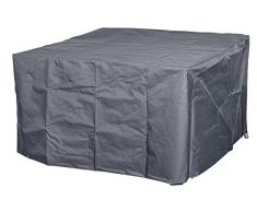 Happy People 79316 Schutzhülle Wehncke Abdeckung für Garten Sitzgruppe, grau