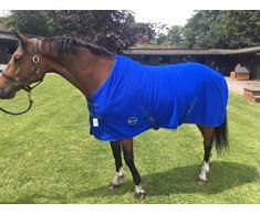 cwell Pferde New Equine Cob Pony Show Travel Fleece Teppich stabile Kühler Wahl von Größen Royal blau (5 22,9 cm)