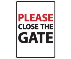 Magnet & Steel Please Close The Gate A5 Schild