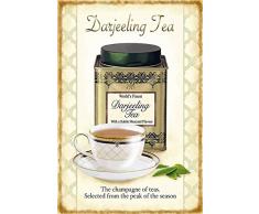 Schatzmix Darjeeling Tea Tee Metal Sign deko Sign Garten Blech