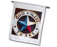 3dRose FL 190191 _ 5,1 cm Lone Star of Texas Emblem, Austin, Texas, USA Garten Flagge, 45,7 x 68,6 cm