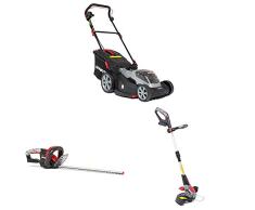 Sprint 2x18V (36V) Lithium-Ionen 44 cm Akku-Rasenmäher 440P18V 18V Lithium Ionen Heckenschere. Nur Gehäuse 18HT, 51cm Klingen 18V Lithium-Ionen Rasentrimmer