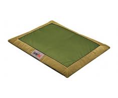 Hobbydog MATAFZZ1 Hundematte Hundebett Hundesofa Hundekorb Tierbett flok, M, 70 cm x 50 cm x 3 cm, grün