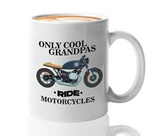 Kaffeetasse für Großvater mit AufschriftOnly Cool Grandpas Ride Motorcycles, 325 ml