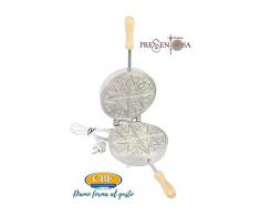 CBE Haushaltsgeräte Nr. 8095100 Elektrischer Keks Presentosa rund, 600 W, Aluminium für Lebensmittel, verchromt