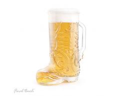 Cowboy Stiefel Bierglas mit ca. 650ml Fassungsvermögen - Bierkrug Humpen Cowboy-Stiefel