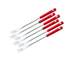KUHN RIKON 32206 Fondue Zubehör Käsefonduegabeln,Schweizer Kreuz 6 Stk