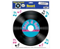 Beistle 55407 Record Peel N Place Partydekoration, 30,5 x 38,1 cm