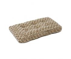 MidWest Homes for Pets Mokkafarbenes Hundebett aus Kunstfell mit Wirbelmuster (43,18 x 27,94) - cm