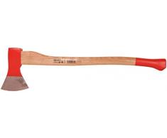 Connex Axt 1250 g - Robuster Stiel aus Eschenholz - Ideale Kraftübertragung - Kopf 3-fach verkeilt - Zur Bearbeitung von Holz / Universalaxt mit Schneidschutz / Spaltaxt / Fällaxt / COX840125