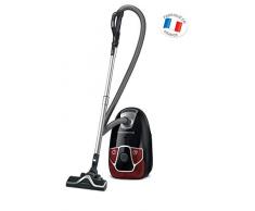 Rowenta Staubsauger mit Beutel, leistungsstark und leise, 550 W, 4,5 l, Zubehör speziell für Tierhaare Standardmodell schwarz/rot