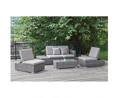 Harms 970175 Sitzgruppe Alcudia grau