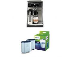Saeco PicoBaristo SM5473/10 Kaffeevollautomat (integrierte Milchkaraffe, AquaClean) edelstahl + Philips CA6903/22 AquaClean Wasserfilter, Vorteilspack