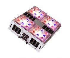 Greenception 132W GC-Wifi Profi Cob LED Pflanzen-Lampe, mit Steuergerät Dimmbar & Simuliert Sonnenaufgang, Weißes Vollspektrum & UV & IR Licht, Hochwertige Osram & Cree Chips