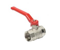 Cornat Kugelhahn - 24,66 mm (3/4 Zoll) IG - Mit langem Stahlhebel & vollem Durchgang - Beidseitiges Innengewinde - Hochwertiges Messing / Absperrhahn für Wasserleitungen / Wasserhahn / FLOR92610