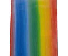 efco – Wachs Spannbetttuch, Regenbogenfarben, 200 x 100 x 0,5 mm