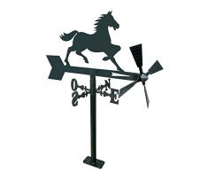 Arthifor Gartenlaterne Pferd, schwarz matt