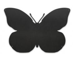 Kalamitica Schmetterling-Design magnetische Kreidetafel aus Stahl Größe 56x38x0,12cm Farbe: Anthrazit