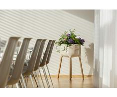 Plastia Ivory & White Blumentopf weiß