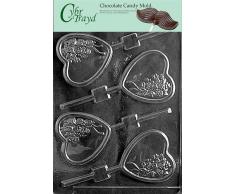 Cybrtrayd V114 Herzform mit Blumenstrauß, zum Valentinstag, Schokolade, Süßigkeiten