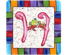 Caroline s Treasures 8431-hfc Strand und Meeresfrüchte Schaumstoff Untersetzer (4 Stück), 8,9 cm H x 8,9 cm W, multicolor