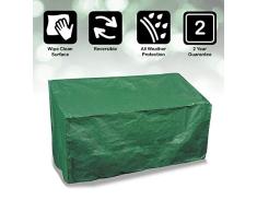 Bosmere Abdeckung P410 Protector Plus für Gartenbank für 3 Personen, wendbar, Grün/Schwarz
