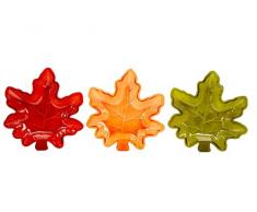 Fall Autumn Maple Leaf stapelbar Salsa Schalen, Snack, Dip, Cracker, Oliven, Nüsse oder candy Fall Harvest Multi
