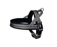 Nobby NORWEGER Geschirr CLASSIC REFLECT SOFT grau XL: L: 68-85 cm + 54 cm; B: 25 mm