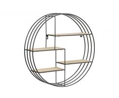 AC Design Furniture Nadine Regal, Holz, Schwarz, 10 x 45 x 45 cm