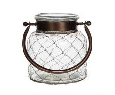 Mica decorations 133555 Laterne Lisa, braun