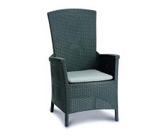 BEST Relax-Sessel Capri, graphit/hellgrau