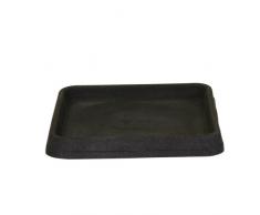 Floralo Untersetzer Roma frostsicher, quadratisch, schwarz / granit, 36 x 36 cm