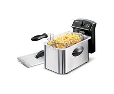 Princess 182004 Freidora Deep PRO Fritteuse, 18/8 Edelstahl