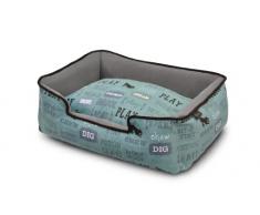 P.L.A.Y – Pet Lifestyle & You PY3006BSF Lounge Bett Dogs Life, S, hellblau