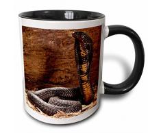 3dRose 140184_4 Mug Becher, keramik, schwarz/weiß