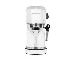 GASTROBACK #42717 Design Espresso Piccolo, Espressomaschine mit Milchaufschäumdüse, 19 bar Pumpendruck, schnelles Aufheizen (40 Sekunden), weiß