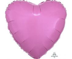 Anagram 1280602 Luftballons Herz-Metallic Pink, 45,7 cm